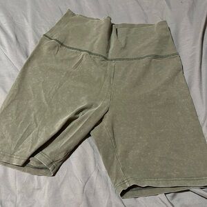 Aerie Olive Green Bike Shorts